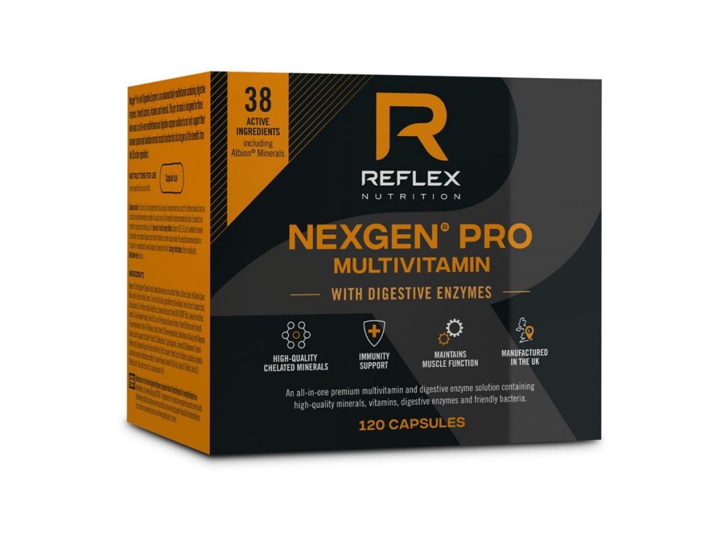 Reflex Nutrition Nexgen®PRO+Digestive Enzymes, 120 kapsúl