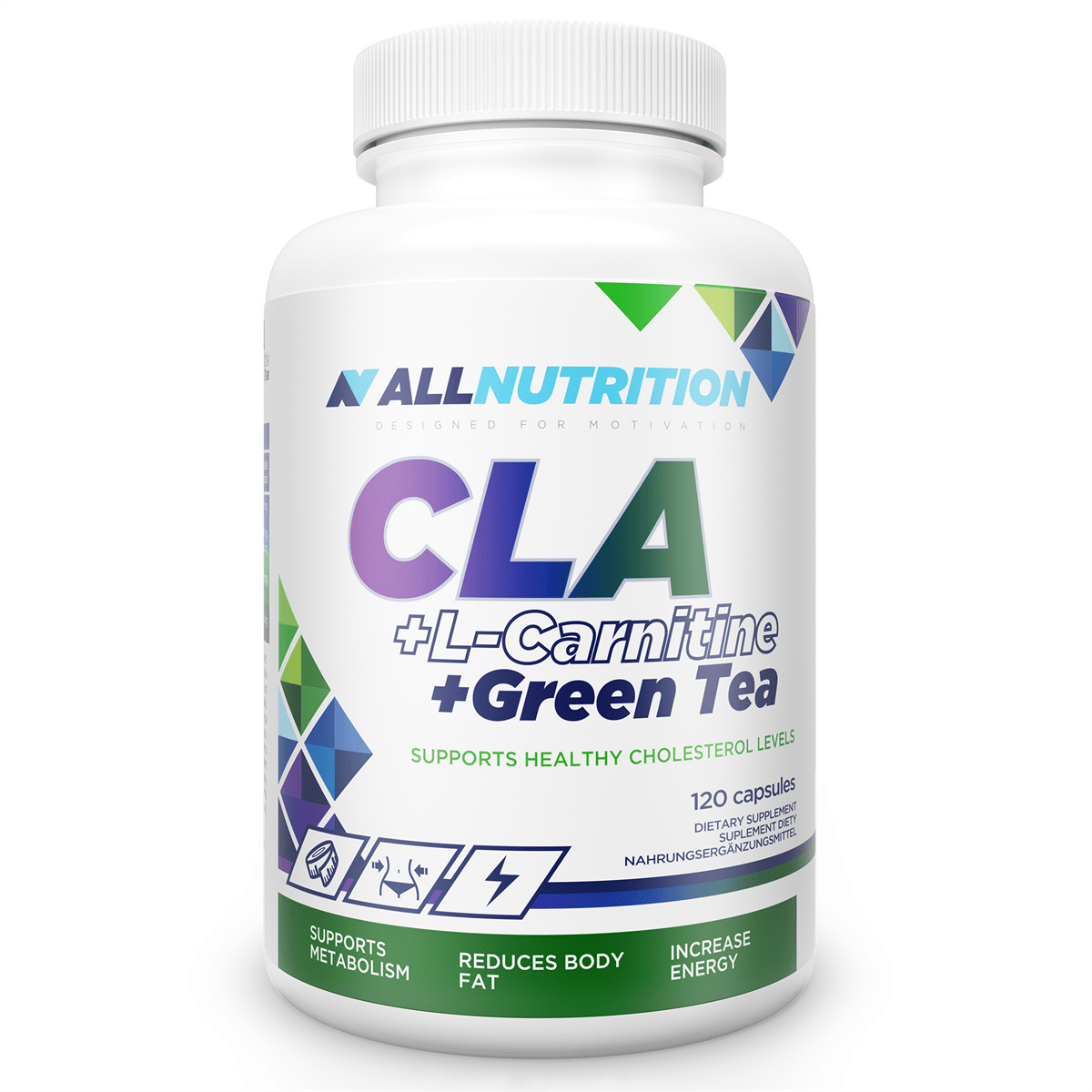 ALLNUTRITION CLA + L-Carnitine + Green Tea 120 kapsúl
