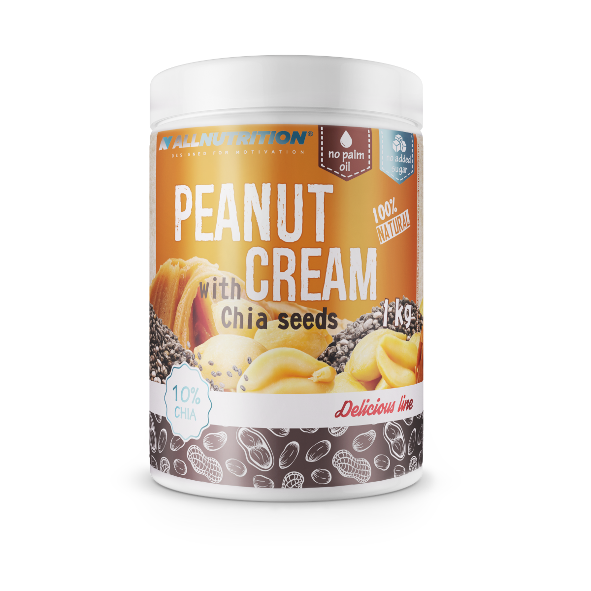 ALLNUTRITION 100% Arašidové maslo 1000 g - Image 4