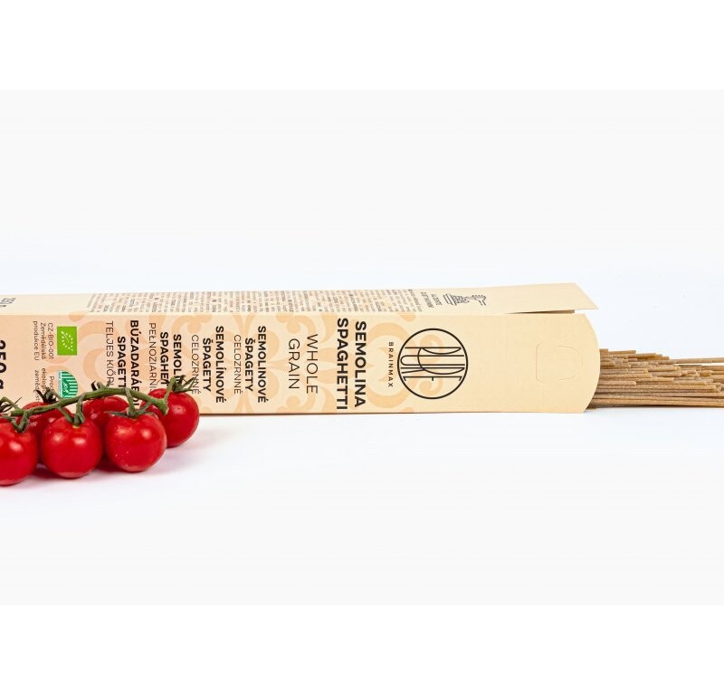 BrainMax Pure Špagety - semolinové, celozrnné BIO, 250 g