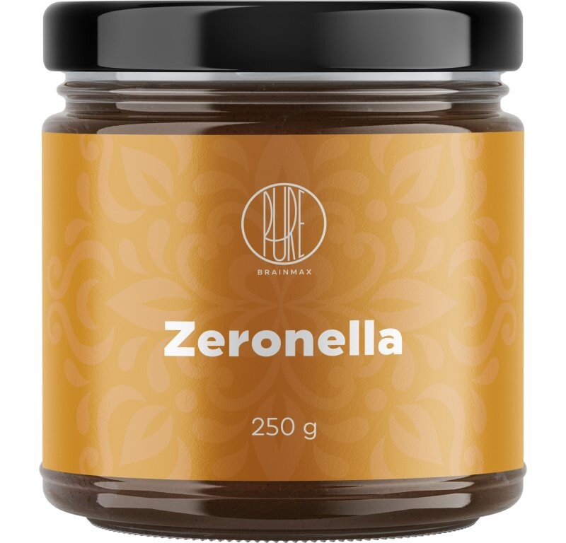 BrainMax Pure Zeronella, Lieskovoorieškový krém s horkou čokoládou, 250 g