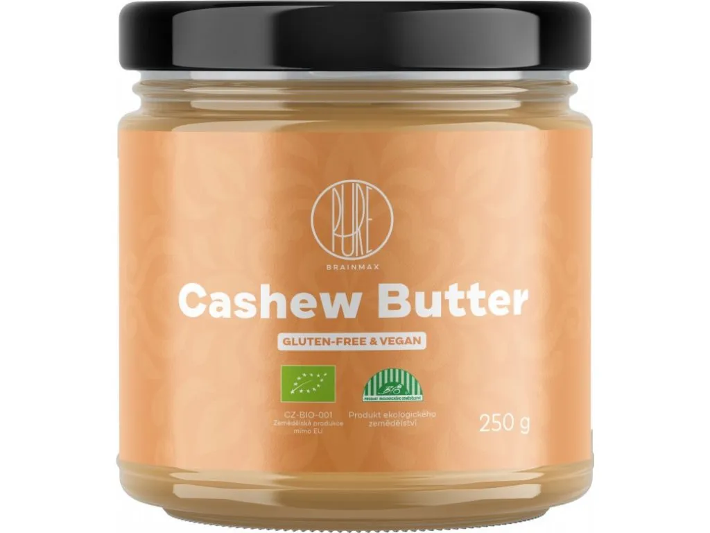 BrainMax Pure Cashew Butter, 100% Kešu krém,250g