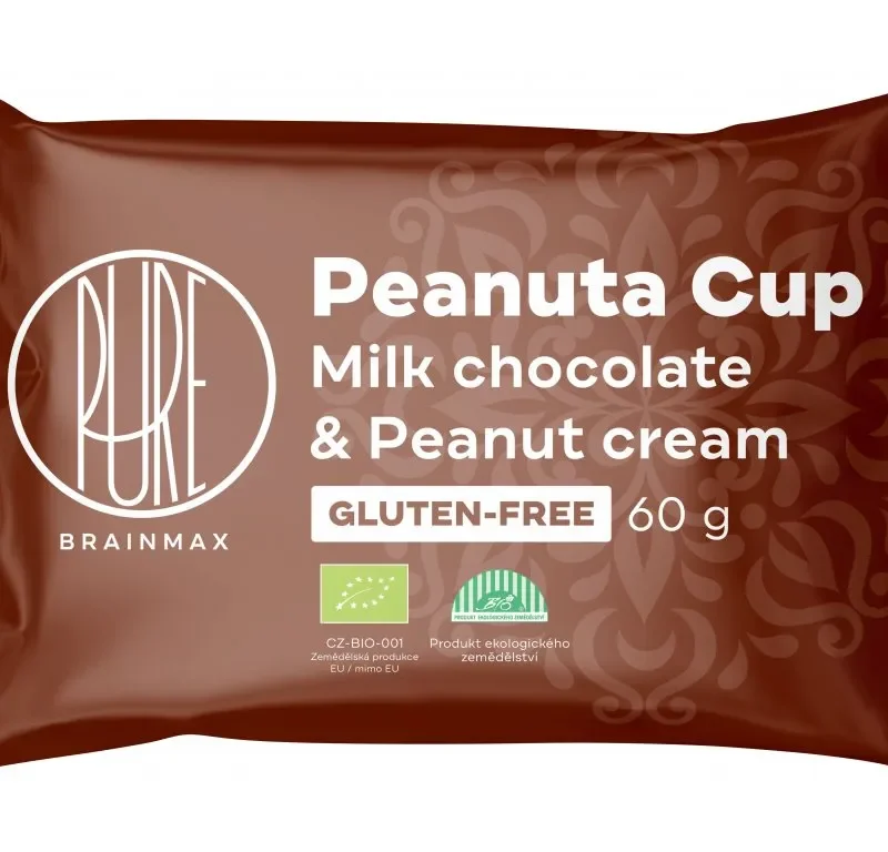 BrainMax Pure Peanuta Cup, Čoko košíček s arašidovým krémom, 60 g