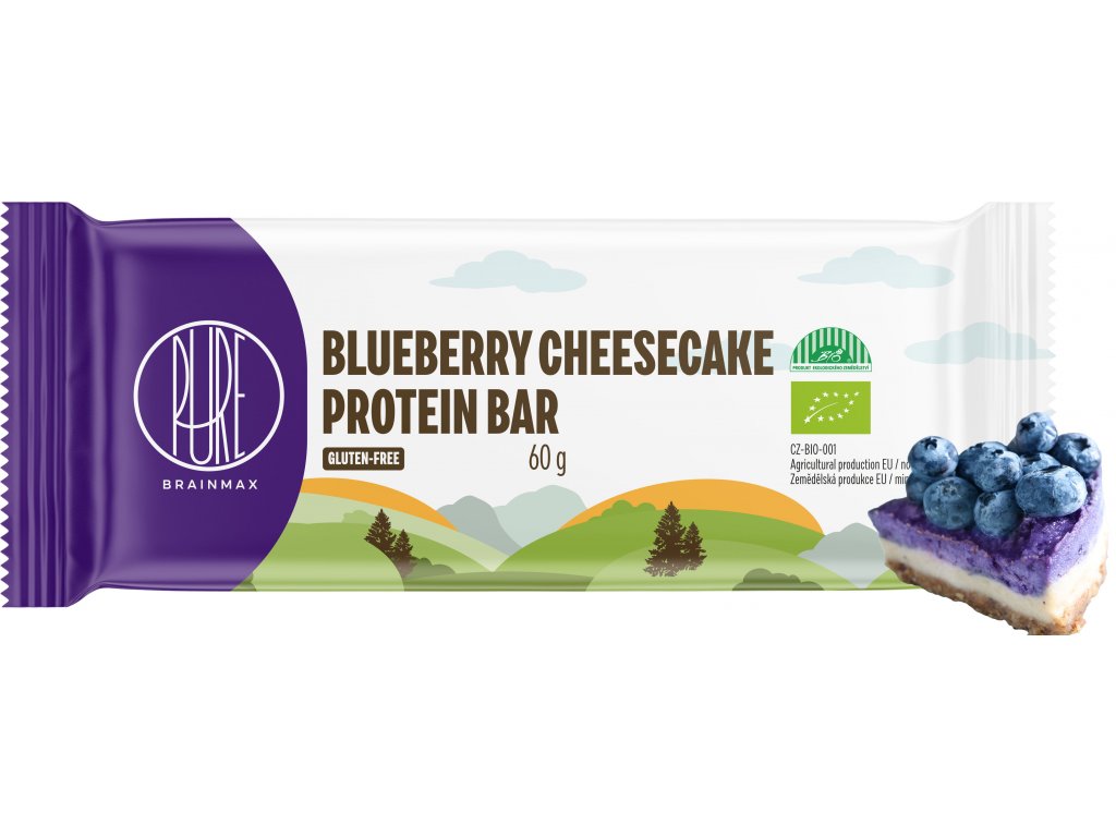 BrainMax Pure Blueberry Cheesecake Protein Bar, 60g