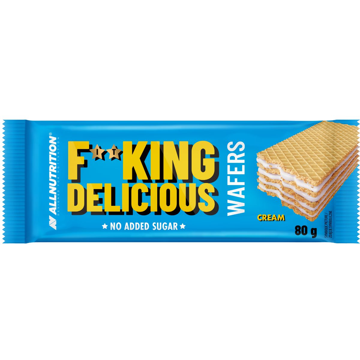 Allnutrition Fitking Delicious Wafers -cream