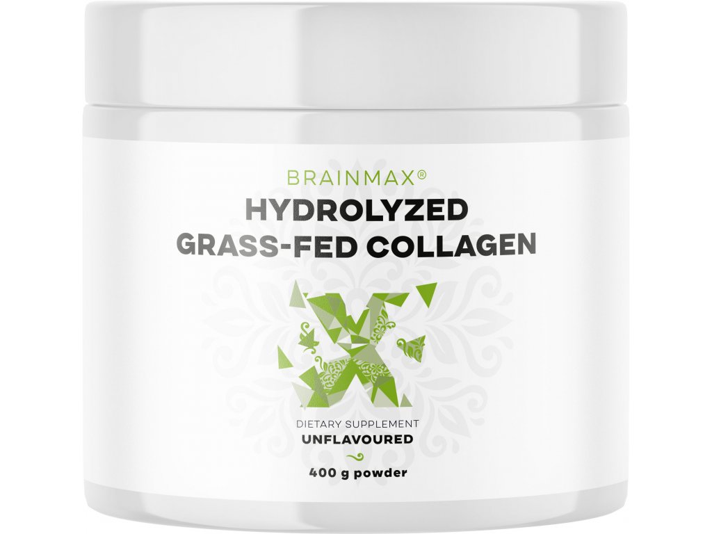 BrainMax Hydrolyzovaný Kolagén, Grass-fed Collagen, 400 g