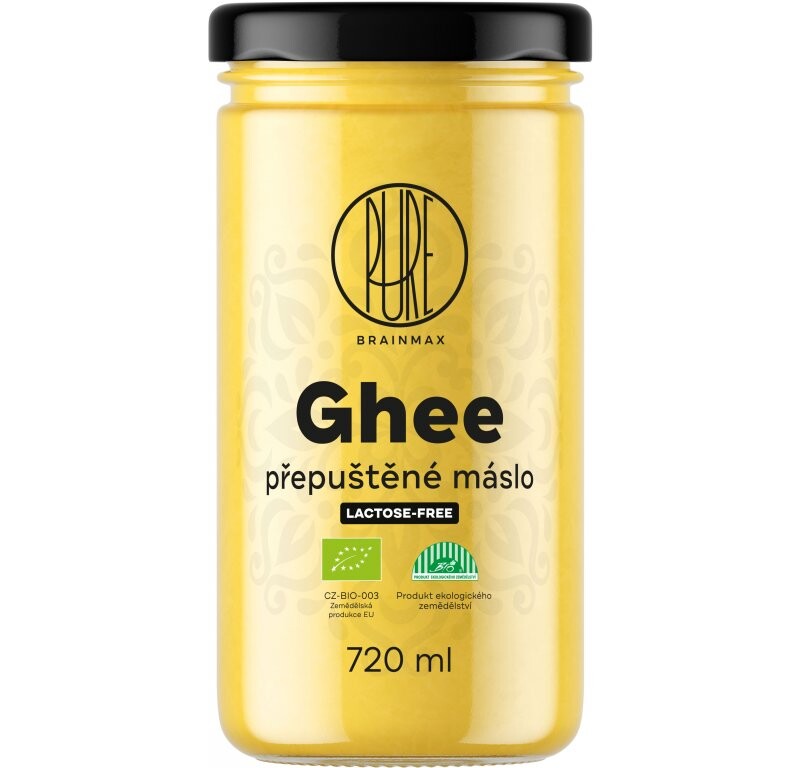 BrainMax Pure Ghí, prepustené maslo, BIO, 720ml