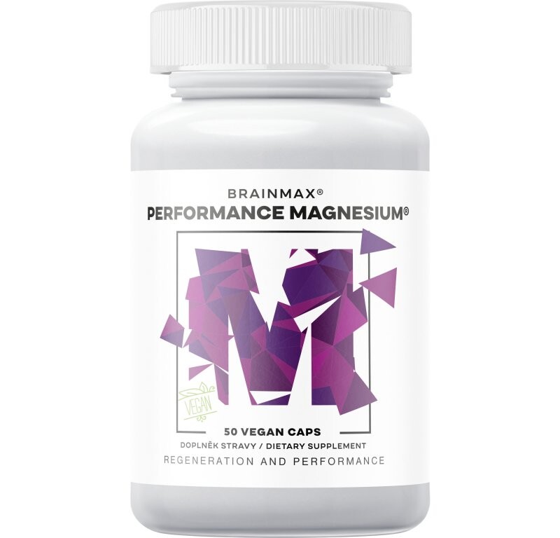 BrainMax Performance Magnesium, 50 rastlinných kapsúl