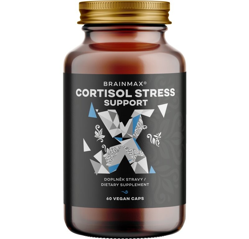 BrainMax Cortisol Stress Support, 60 rastlinných kapsúl