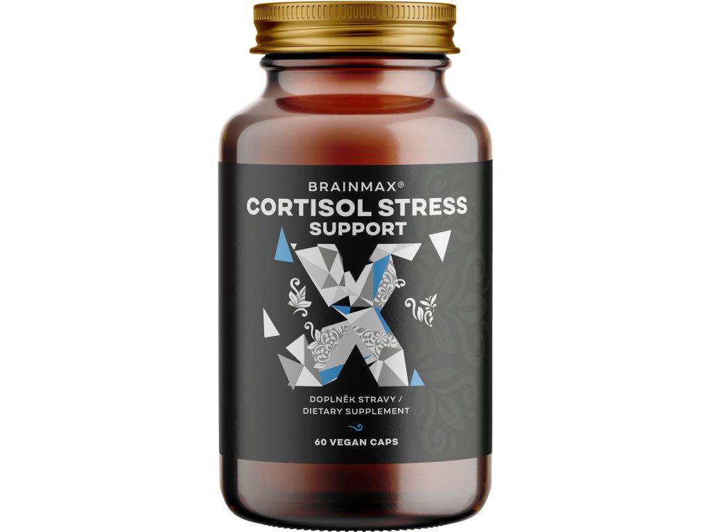 BrainMax Cortisol Stress Support, 60 rastlinných kapsúl