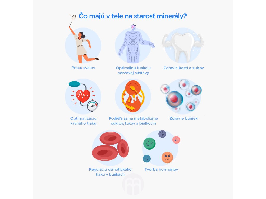 Čo majú v tele na starosť minerály