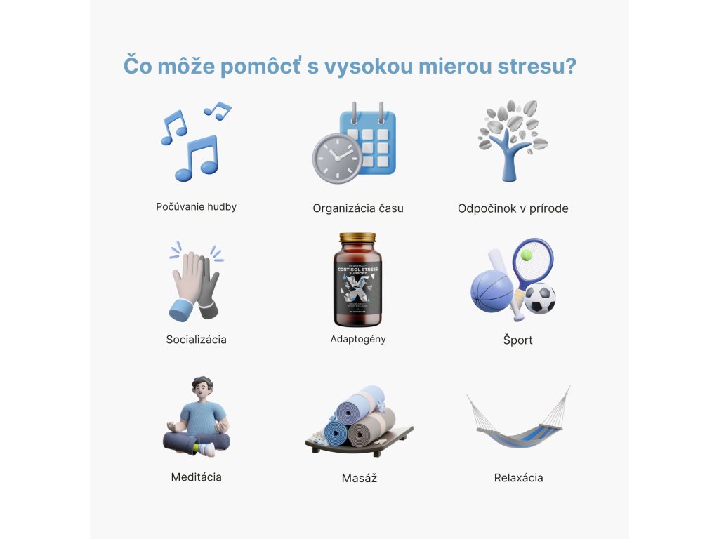 Čo môže pomôcť s vysokou mierou stresu