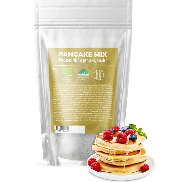 BrainMax Pure Pancake Mix, Zmes na lievance, BIO, 1000 g