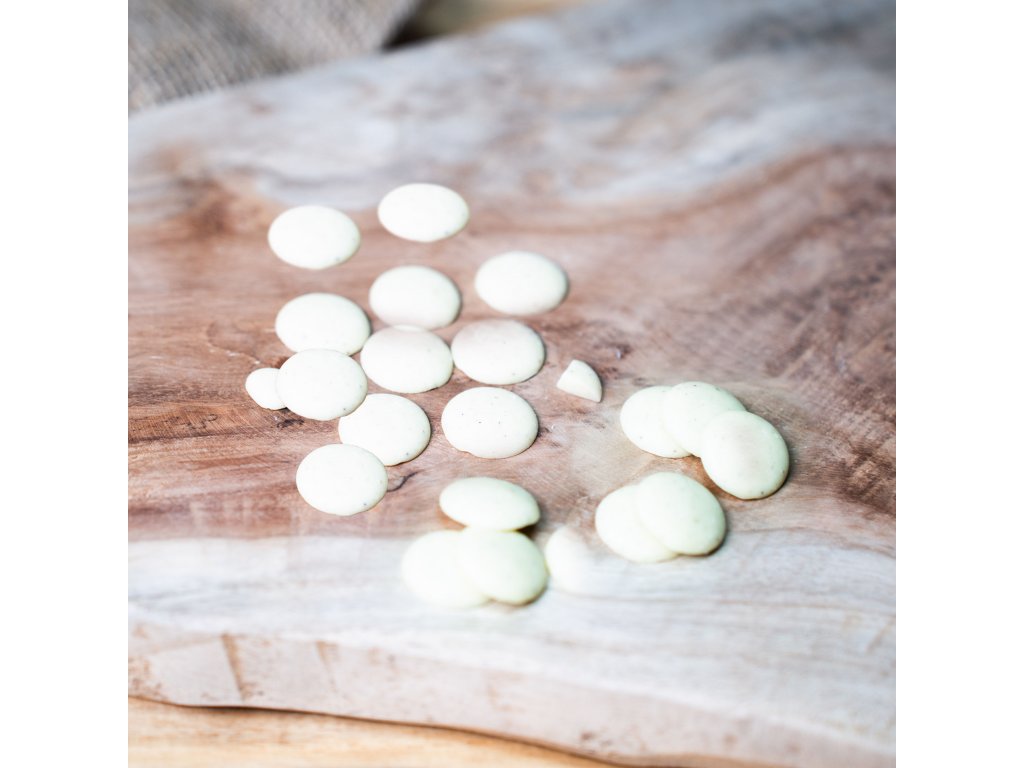 Čokoládové chipsy z bielej čokolády