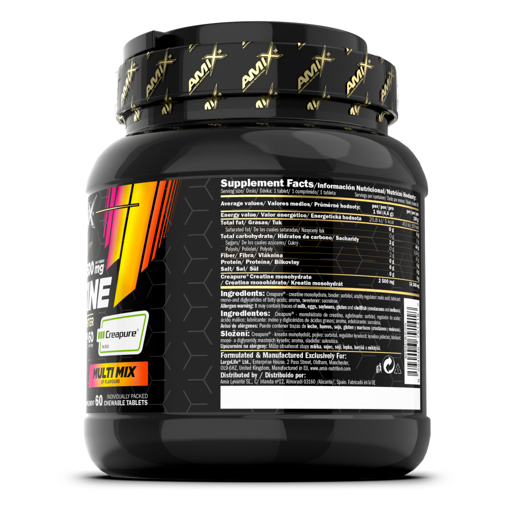 Amix Black line Creatine creapure, 2500 mg chewable