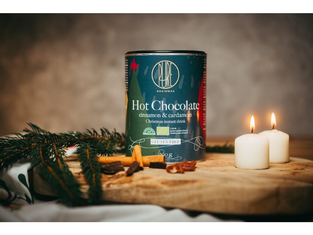 BrainMax Pure Horúca čokoláda, škorica & kardamóm