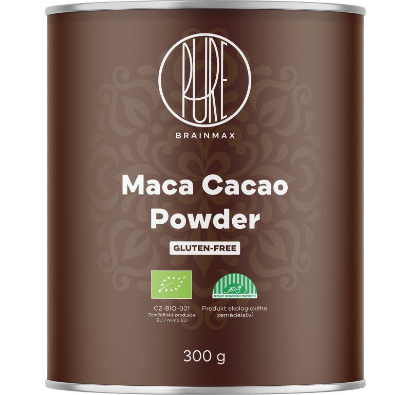 BrainMax Pure Maca Cacao, Kakao s Macou BIO, 300 g